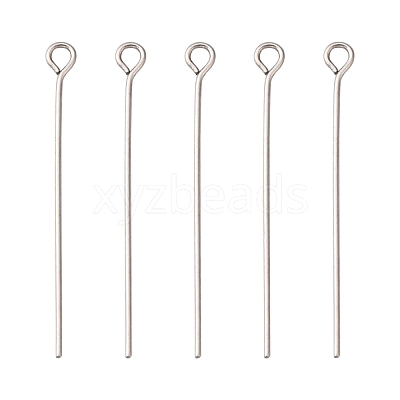 Tarnish Resistant 304 Stainless Steel Eye Pin X-STAS-R045-35mm-1