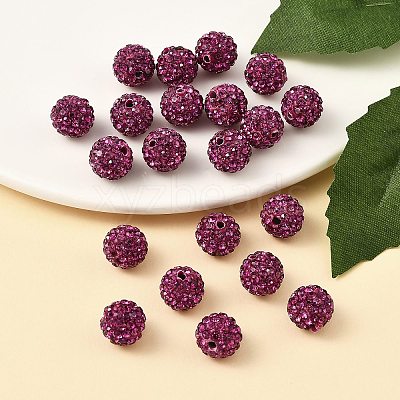 Pave Disco Ball Beads RB-H258-10MM-502-1