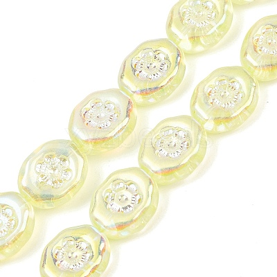 Czech Pressed Glass Beads GLAA-I061-44B-1