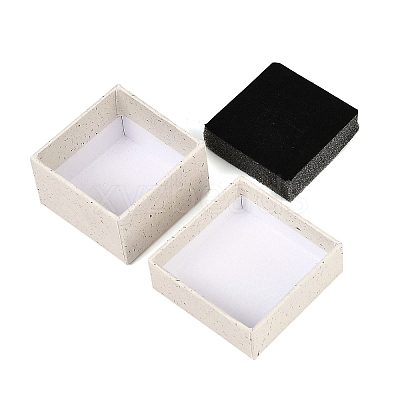 Square Paper Jewelry Storage Boxes with Sponge Inside CON-I013-01A-1