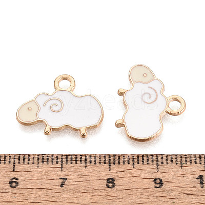 Alloy Enamel Pendants ENAM-R059-08A-RS-1