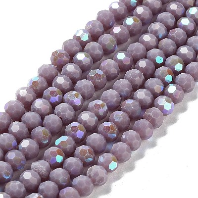 Opaque Glass Beads Strands EGLA-A035-P6mm-L11-1
