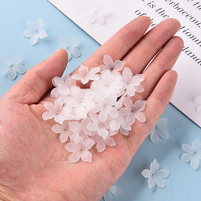 Frosted Acrylic Bead Caps X-MACR-S371-05A-701-1