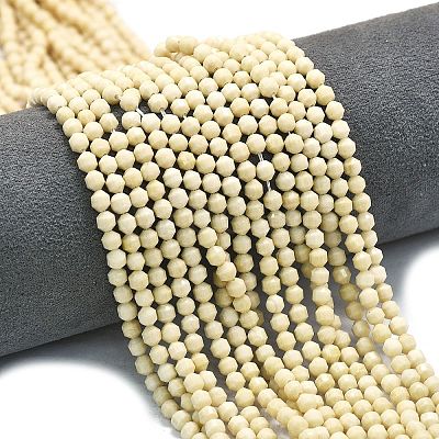 Natural Fossil Beads Strands G-A260-A35-01-1