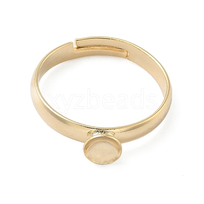 Adjustable Brass Pad Ring Setting KK-K414-01B-G-1