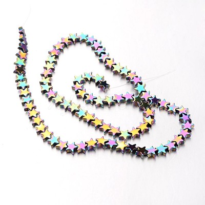 Electroplate Non-magnetic Synthetic Hematite Bead Strands X-G-F300-24B-02-1