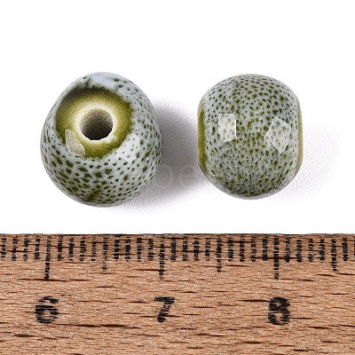 Vintage Handmade Porcelain Beads PORC-Q006-13A-14-1