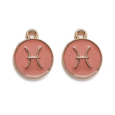 Alloy Enamel Pendants ENAM-S124-01B-11H-1