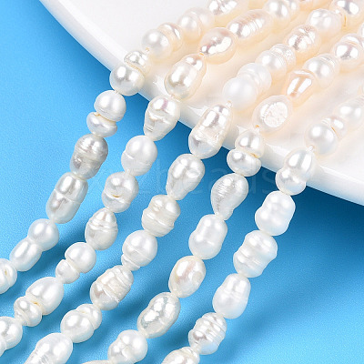 Natural Cultured Freshwater Pearl Beads Strands X-PEAR-N012-04R-1