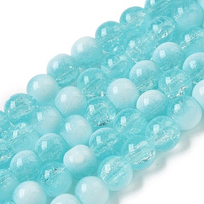 Crackle Glass Beads X1-GLAA-U001-8mm-08-1