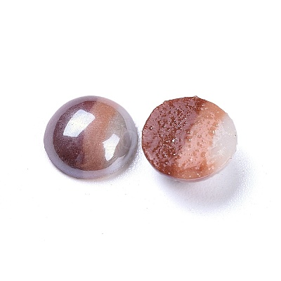 Opaque Glass Cabochons GGLA-S038-12I-8mm-1