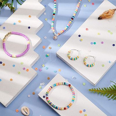 Handmade Polymer Clay Beads CLAY-R067-6.0mm-BM1-1