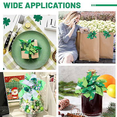 12Pcs 6 Styles Saint Patrick's Day Polyester Ornaments AJEW-BC0010-71-1