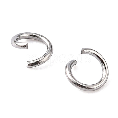 Tarnish Resistant 304 Stainless Steel Open Jump Rings STAS-R049-4x0.6mm-1