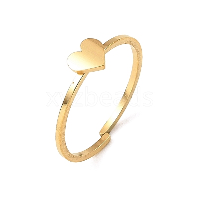 304 Stainless Steel Adjustable Open Cuff Rings RJEW-Q806-01G-01-1