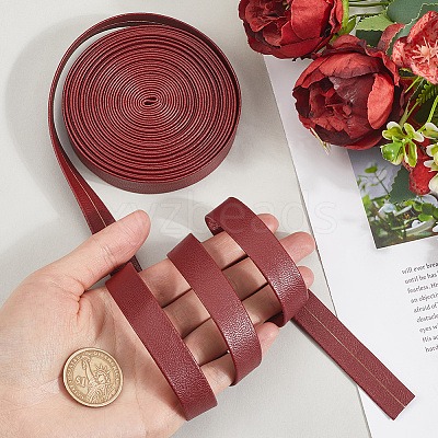 5M Folding PU Leather Flat Cord OCOR-WH20012-14C-12-1