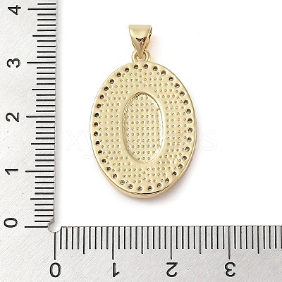 Brass Micro Pave Cubic Zirconia Pendants KK-I712-52G-06-1