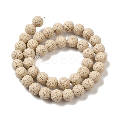 Natural Lava Rock Bead Strands G-L435-03-8mm-17-1