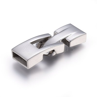 Tarnish Resistant 304 Stainless Steel Snap Lock Clasps STAS-E440-68P-1
