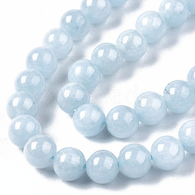 Natural Chalcedony Beads Strands G-S333-12mm-004-1