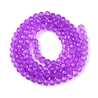 Baking Paint Glass Beads Strands EGLA-Q120-B-B02-1