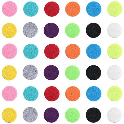 96Pcs 12 Colors  Fibre Perfume Pads DIY-SP0004-47B-02-1