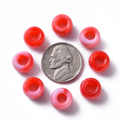 Acrylic European Beads MACR-S375-002A-05-1