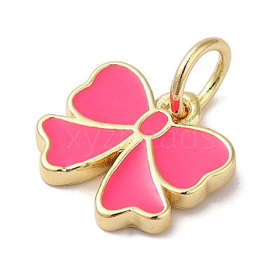 Rack Plating Brass Enamel Charms KK-B092-13G-02-1