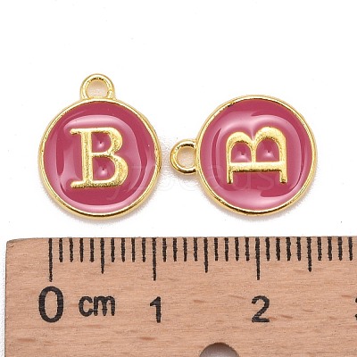 Golden Plated Alloy Enamel Charms X-ENAM-S118-08B-1