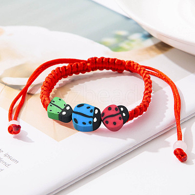 5 Strands Handmade Polymer Clay Beads CLAY-SC0001-45A-1