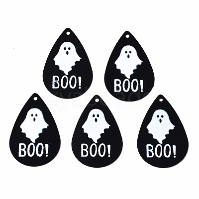 Spray Painted Iron Pendants IFIN-T016-64-1