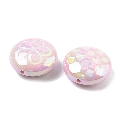 2Pcs UV Plating Acrylic Beads FIND-C067-03B-1