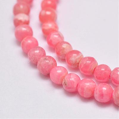 Natural Argentina Rhodochrosite Beads Strands G-D864-14-4mm-1