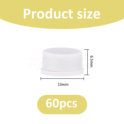 60Pcs Plastic & Carbon Steel Bearing Steel Spin Axis FIND-FH0018-26B-1