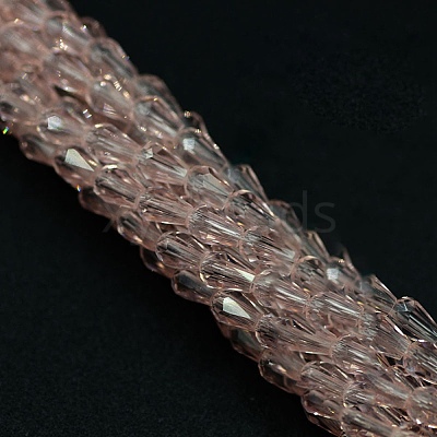 Transparent Glass Beads Strands GLAA-WH0030-32C-18-1