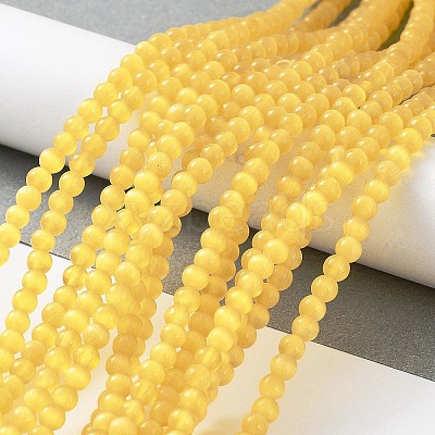 Cat Eye Beads Strands CE-F022-4mm-03-1