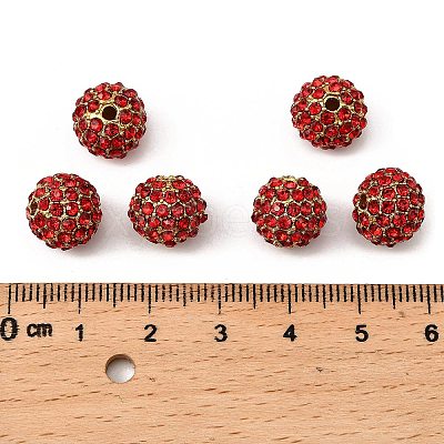 Alloy Rhinestone Beads RB-A034-10mm-A21G-1