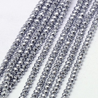 Electroplate Non-magnetic Synthetic Hematite Beads Strands G-J160-A-01-1