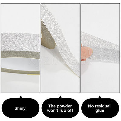 50M Glitter Adhesive Plastic Tapes DIY-WH20050-14B-01-1