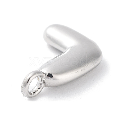 Rack Plating Brass Balloon Letter Pendants KK-C050-01P-L-1