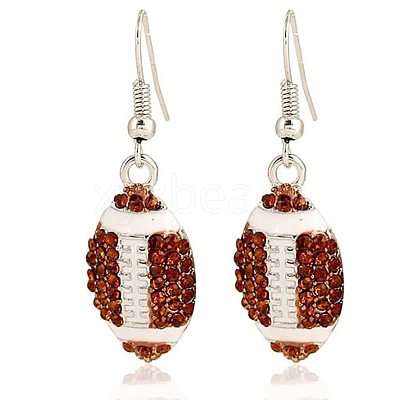 Alloy Enamel Dangle Earrings FS-WG4E48D-04-1