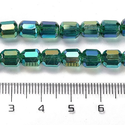 Electroplate Glass Beads Strands EGLA-D030-19F-1