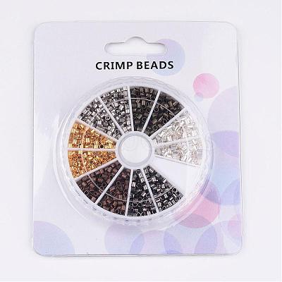 1 Box Brass Crimp Beads KK-JP0010-01A-1