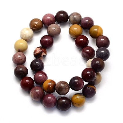 Natural Mookaite Round Beads Strands G-O047-12-10mm-1