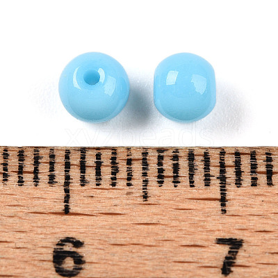 Opaque Solid Color Glass Beads X1-GLAA-N007-4mm-A02-1