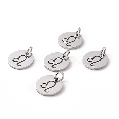 Non-Tarnish 304 Stainless Steel Charms STAS-Q201-T445-5S-1