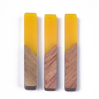 Resin & Walnut Wood Big Pendants X-RESI-S358-39A-1
