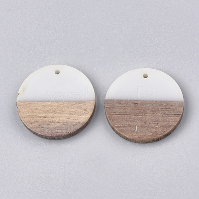 Resin & Wood Pendants X-RESI-S358-02B-02-1