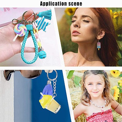 DIY Imitation Food Key Chain Making Kit DIY-SC0018-32-1