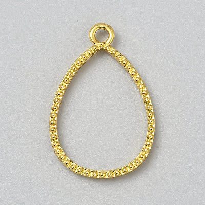 Zinc Alloy Open Back Bezel Pendants FIND-WH0167-04B-G-1